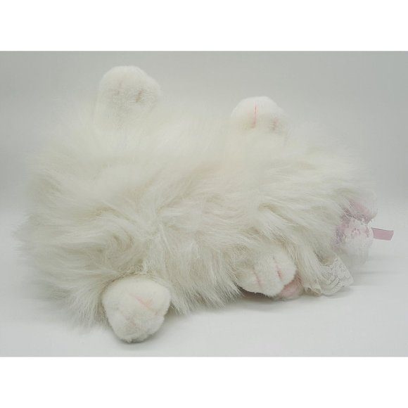 1992 VINTAGE 15” A & A Plush Solf N Cuddly Bunny White Albino Pink Eyes. W/ Tags - Picture 5 of 8